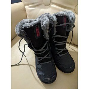 Columbia Women’s Size 5  Ice Maiden II Black Snow Boots Waterproof EU 36